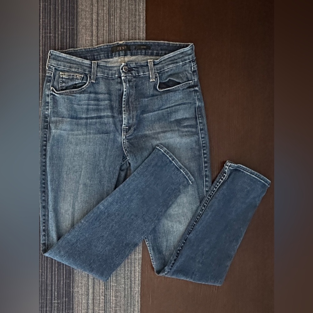 Jen7 Women's Skinny Jeans in Classic Blue denim